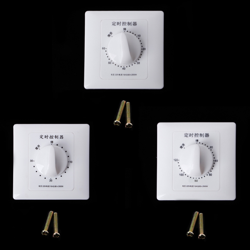 【New arrival 】 Time Switch Light Switch Sockets Countdown Timer 220V Switch Digital Timer Control Switch Socket Cover Plate Home