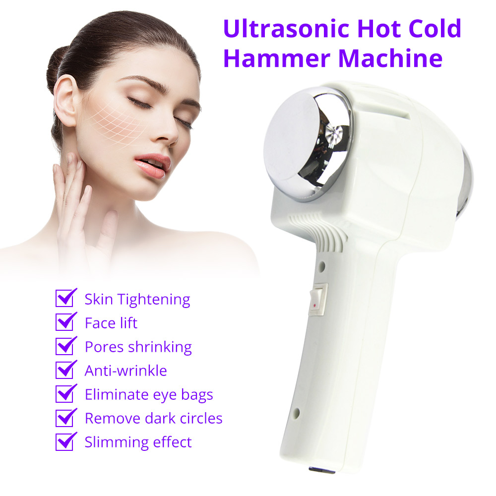 Hot Cold Hammer Ice Fire Face Massager Skin Lifting Beauty Instrument