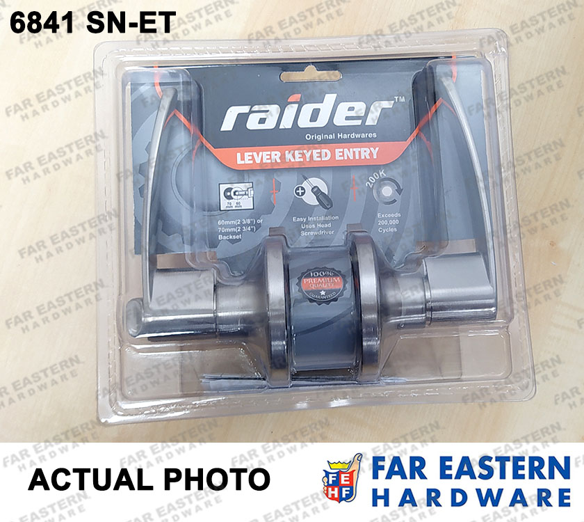 RAIDER Entrance Leverset Doorknob Lever Twist Lock Door Knob Set