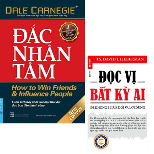 Sách - đắc nhân tâm - đọc vị bất kỳ ai - combo 2 cuốn
