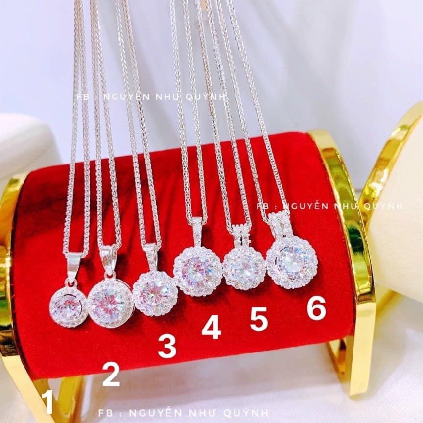 [HCM]Vòng cổ bạc Ý, dây chuyền nữ bạc 925 đẹp chạm hoa văn xinh đẹp mặt chữ X pha lê xinh xắn đính đá pha lê thiết kế sang trọng nữ tính thời trang Trang sức Gami VC010M014