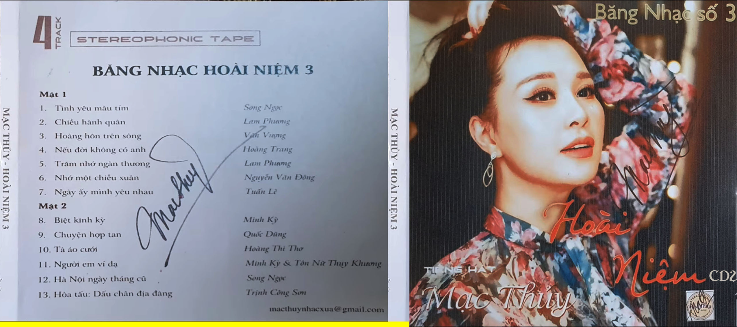 [Đăk Lăk ] Combo 10CD đĩa nhạc Mạc Thủy 1-2-3-4-5 (Mỗi album 2CD)