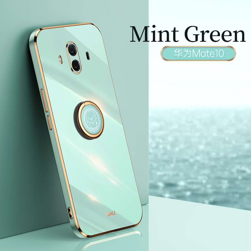 COD Plating Silicone Phone FOR Huawei Mate 10 Case Huawei Mate 10 PRO Deluxe Fall Protection with Metal Ring Holder