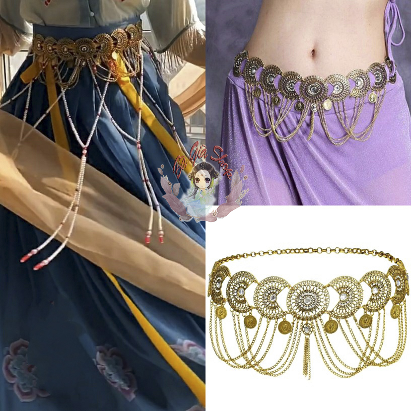 [Nhiều mẫu] Đai lưng phụ kiện phối cho trang phục cổ trang