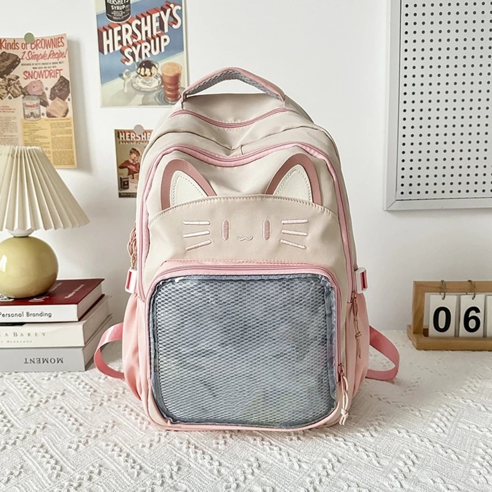 Versatile%20Embroidery%20Cartoon%20Ita%20Bag%20Large%20Capacity%20Cute%20Transparent%20Pocket%20Itabag%20Preppy%20Style%20Cat%20Student%20School%20Bag%20Girls%20-%20Image%203