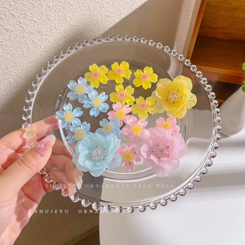hairpin woven fabric cherry blossom pattern japanese style