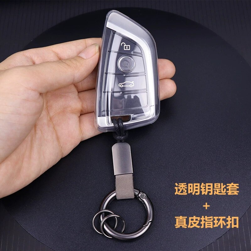 TPU Car Remote Key Case Cover Shell Fob For BMW X1 X3 X5 X6 X7 1 3 5 6 7  Series G20 G30 G11 F15 F16 G01 G02 F48 Accessories