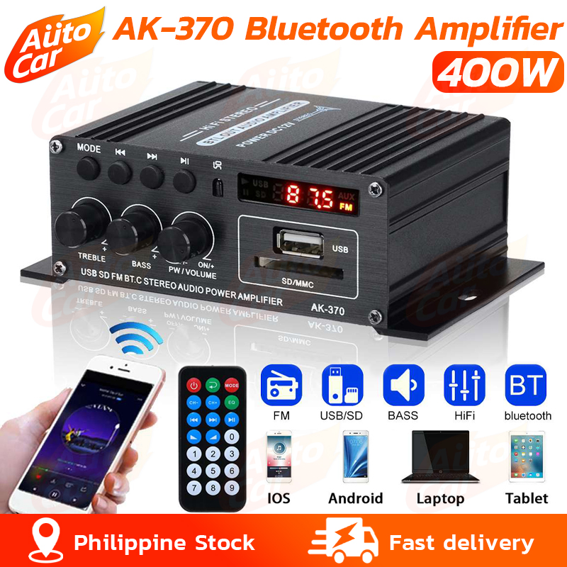 AK370 20W+20W Mini Audio Power Amplifier Portable Sound Amplifier