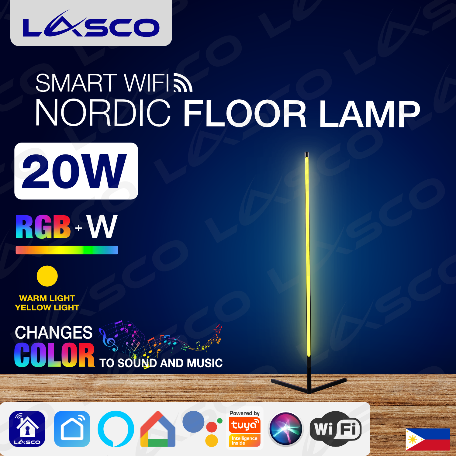 lasco nordic floor lamp