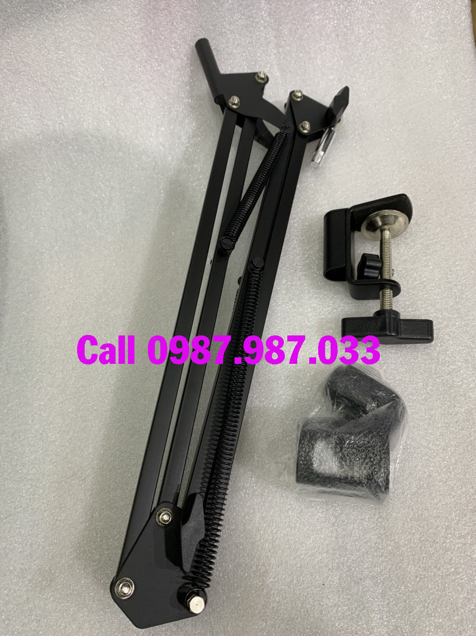 CHÂN MICRO KẸP BÀN, CHÂN TREO MICRO BY-35