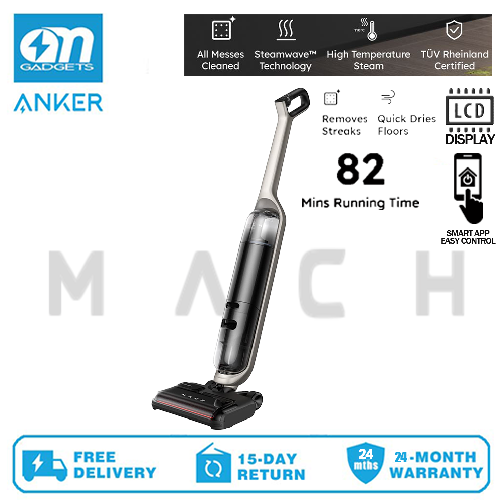 Anker MACH V1 T2770 Ultra AllinOne Cordless StickVac with Steam Mop