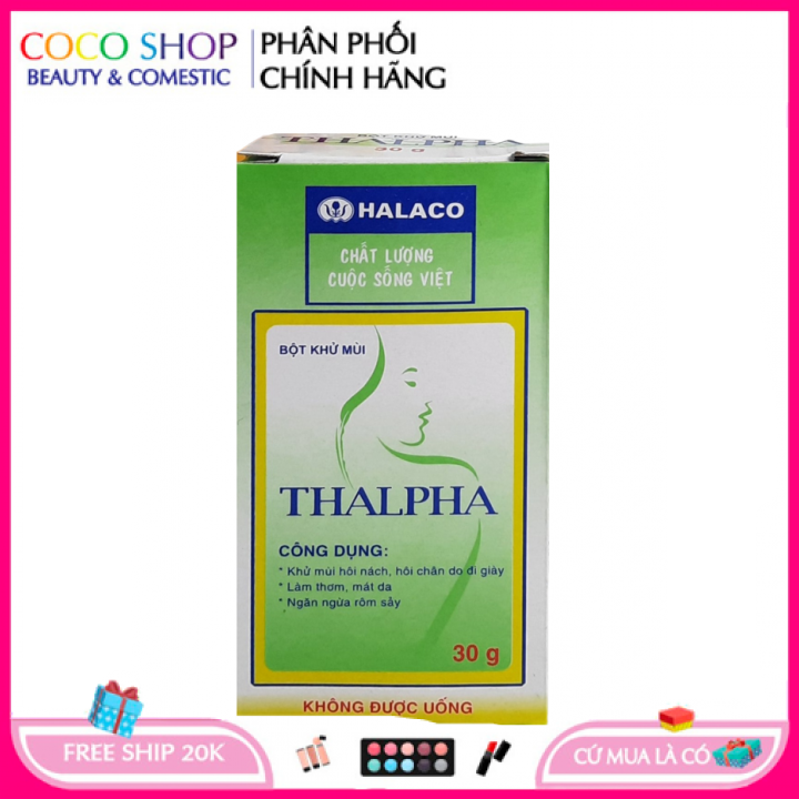Bột khử mùi, làm thơm, mát da THALPHA 30g