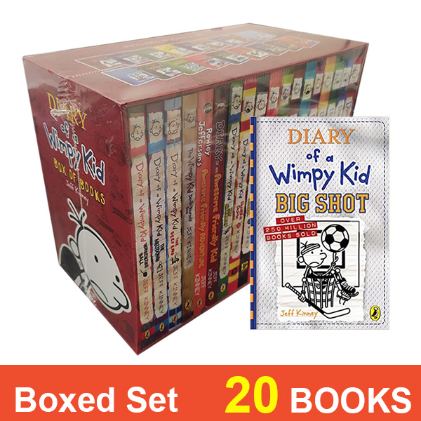 SG Stock] Diary of a Wimpy Kid Boxed Set by Jeff Kinney (20 Books