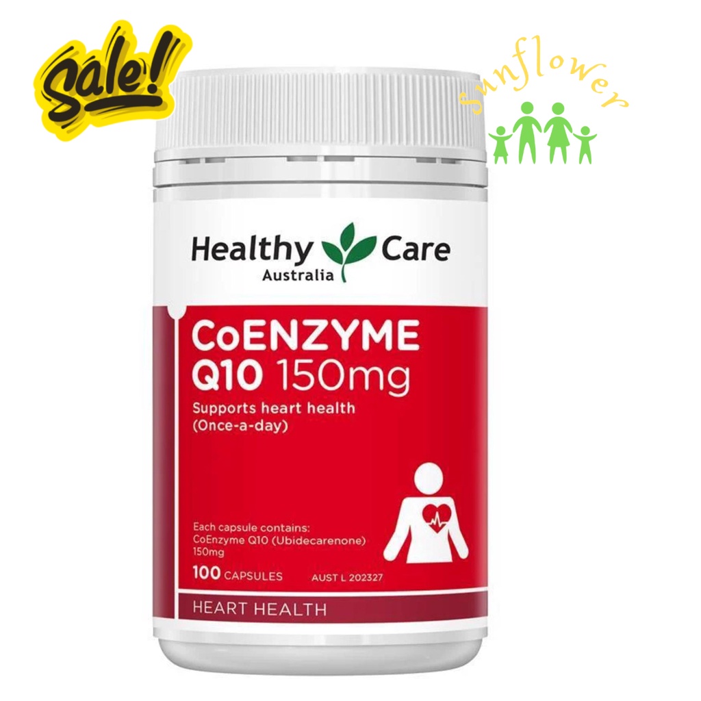 Healthy Care CoEnzyme Q10 150mg 100 viên của Úc Bổ tim cho người lớn tuổi