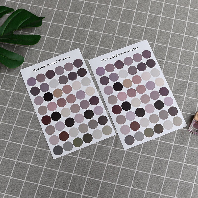 Color Round Sticker Nhiều Màu Sắc