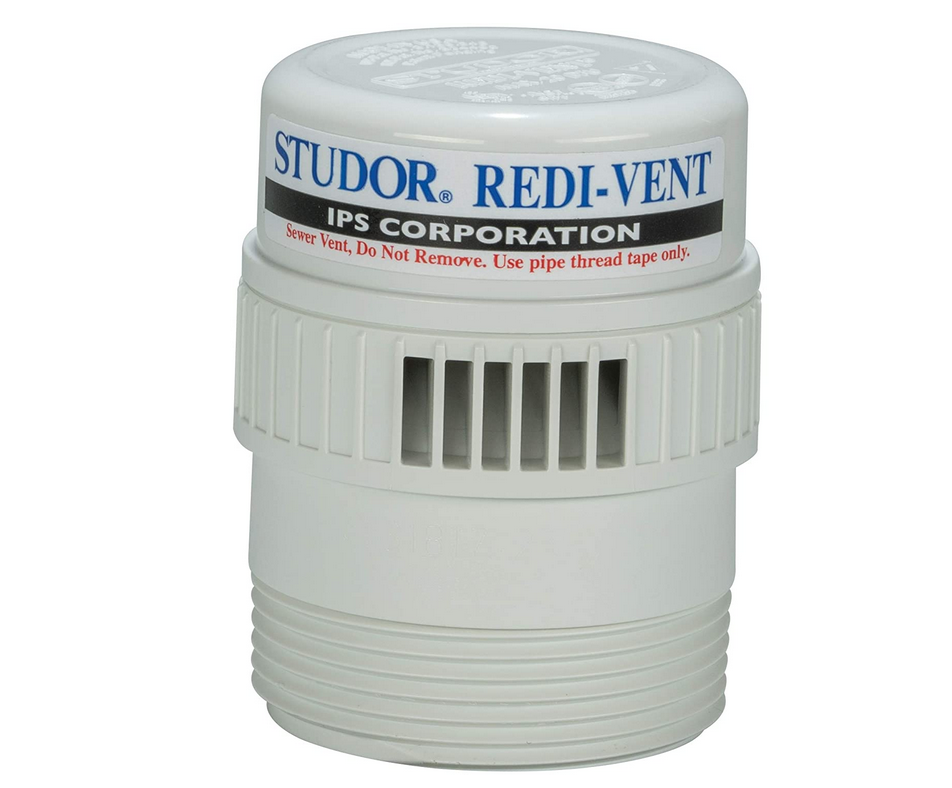 Studor 20391 RediVent Air Admittance Valve with Tubular Tee Adapter, 1