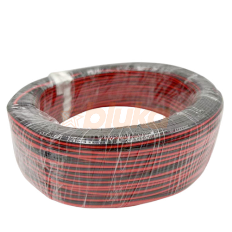 Cuộn Dây Điện Đôi AWG Đỏ Đen Lõi 0.3mm [CUỘN 100M]