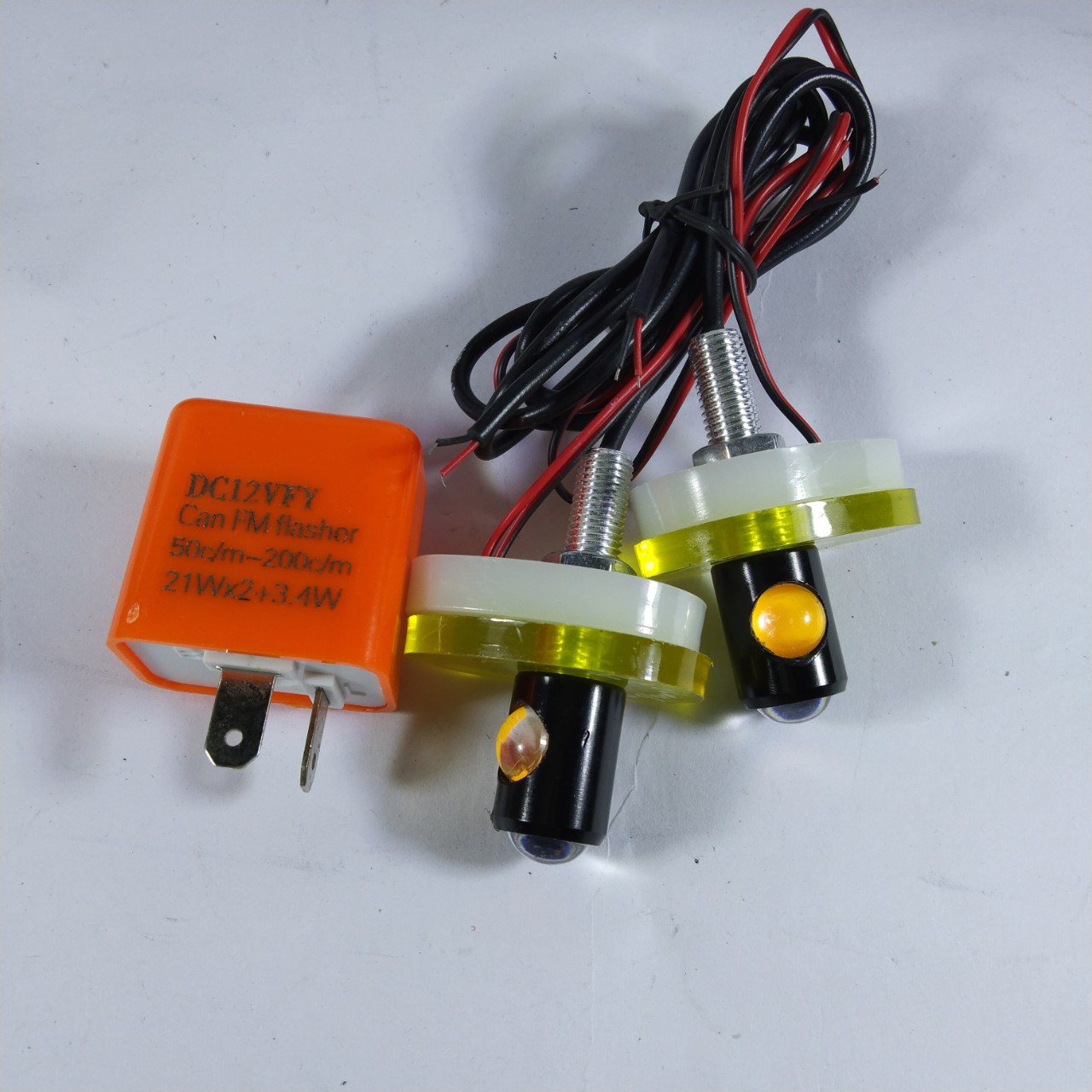 Đèn Led Xi Nhan 2 tầng Siêu Sáng Đẹp cho xe máy Exciter - VÀNG