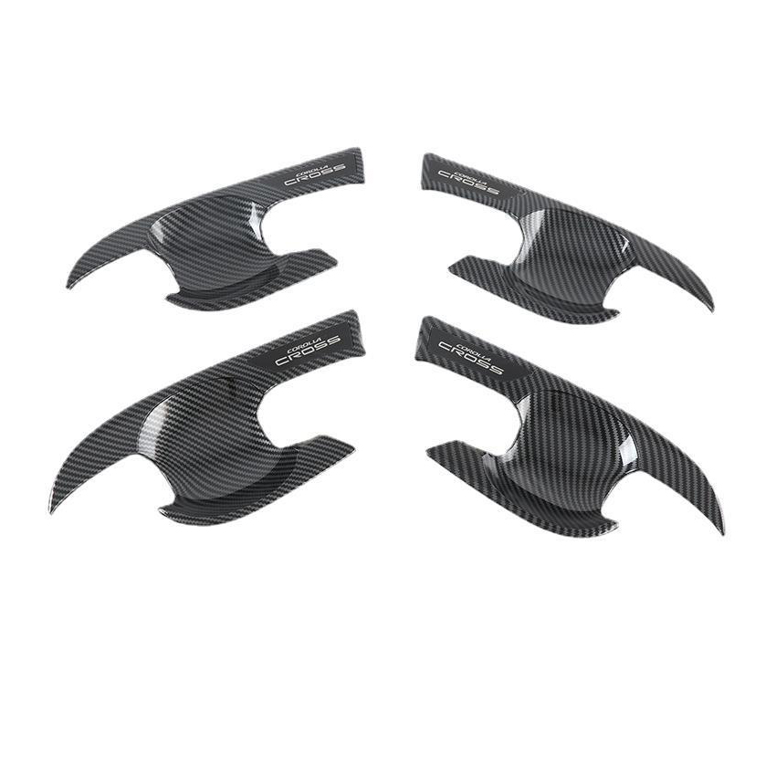 BuyV Carbon Fiber Car Door Handle Protector Door Bowl Cover Car Handle