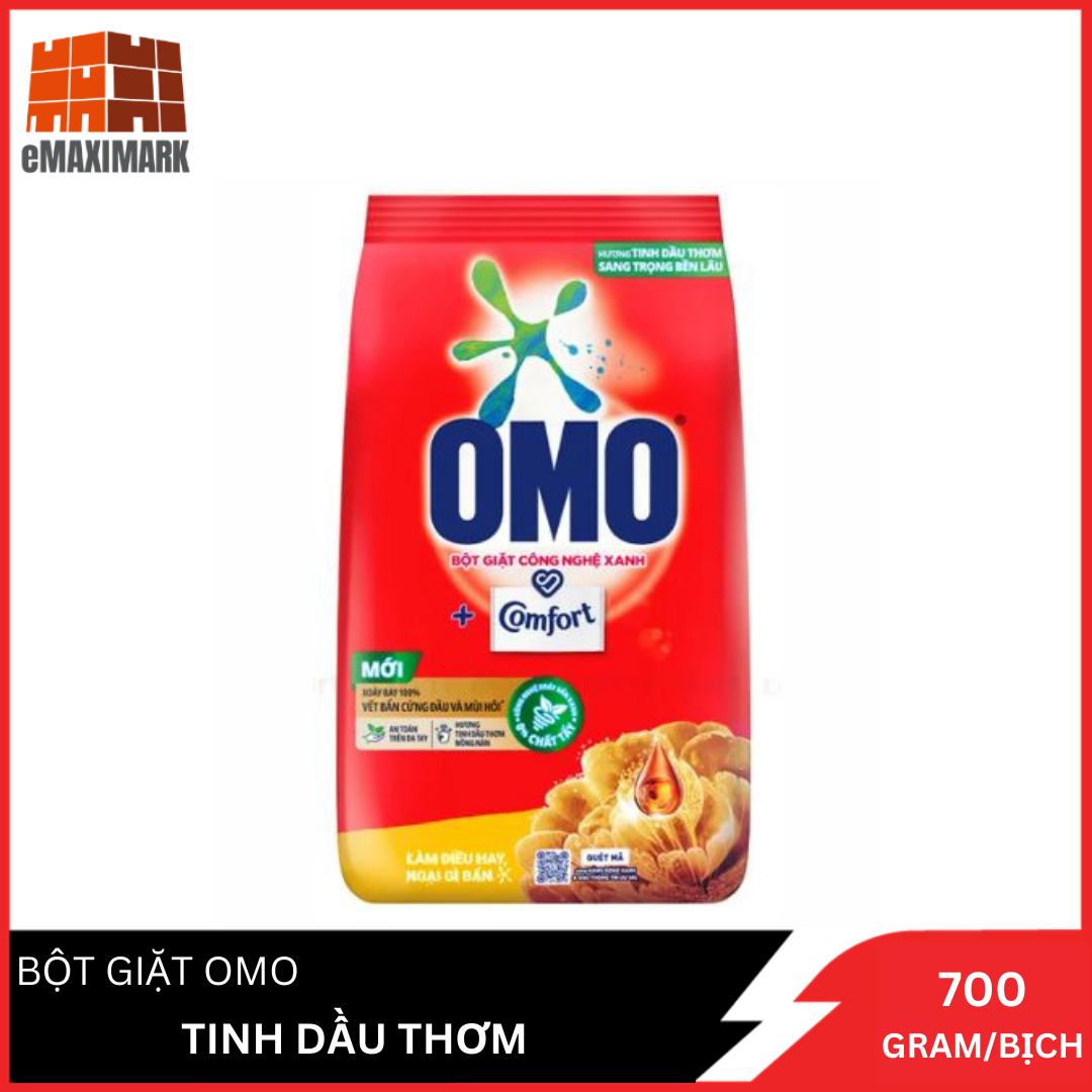 Bột Giặt Omo Tinh Dầu Comfort Bịch 700G