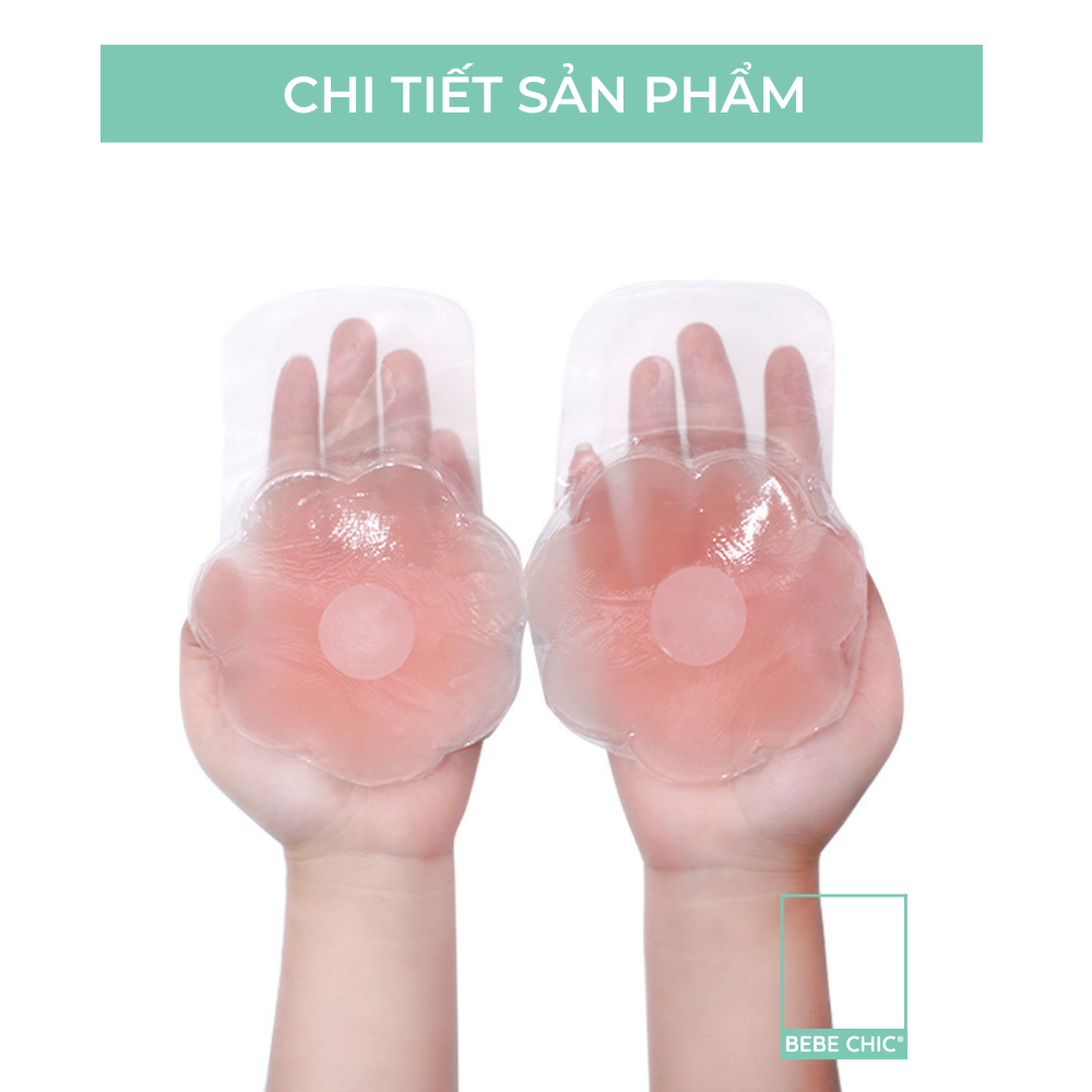 Cặp Miếng Dán Nâng Ngực Silicone - Dán Ngực Tái Sử Dụng BEBE CHIC