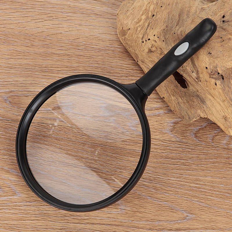 130mm Large Lens Handheld Magnifier Reading Newspaper Handle Magnifying Glass Low Vision Aids. 