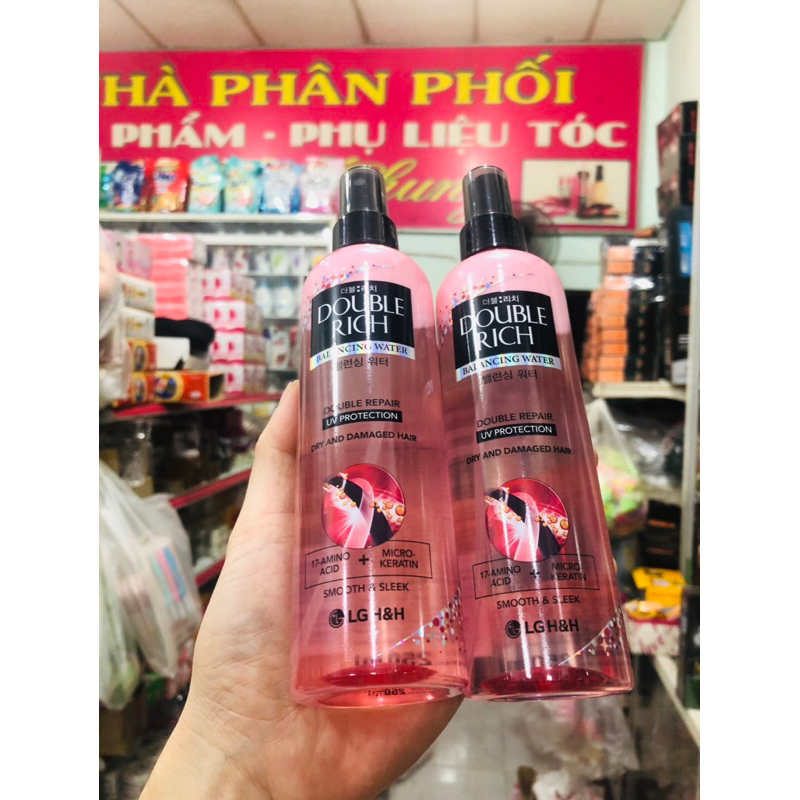 Nước xịt dưỡng tóc Double Rich Hồng 250ml