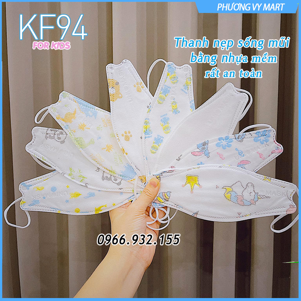 Set 20 chiếc khẩu trang trẻ em 4 lớp KF94 UNI MASK