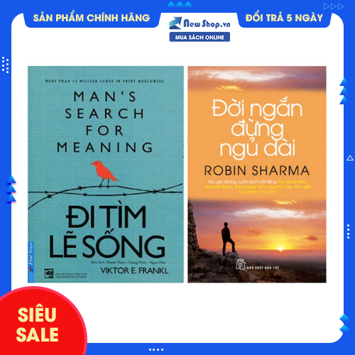 Sách - combo 2 quyển: đi tìm lẽ sống + đời ngắn đừng ngủ dài - newshop