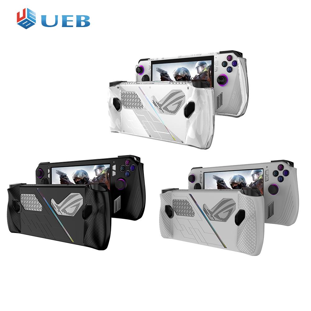 Silicone/TPU Protective Cover with Bracket Game Console Full Cover Shockproof Replacement Accessories for Asus Rog Ally