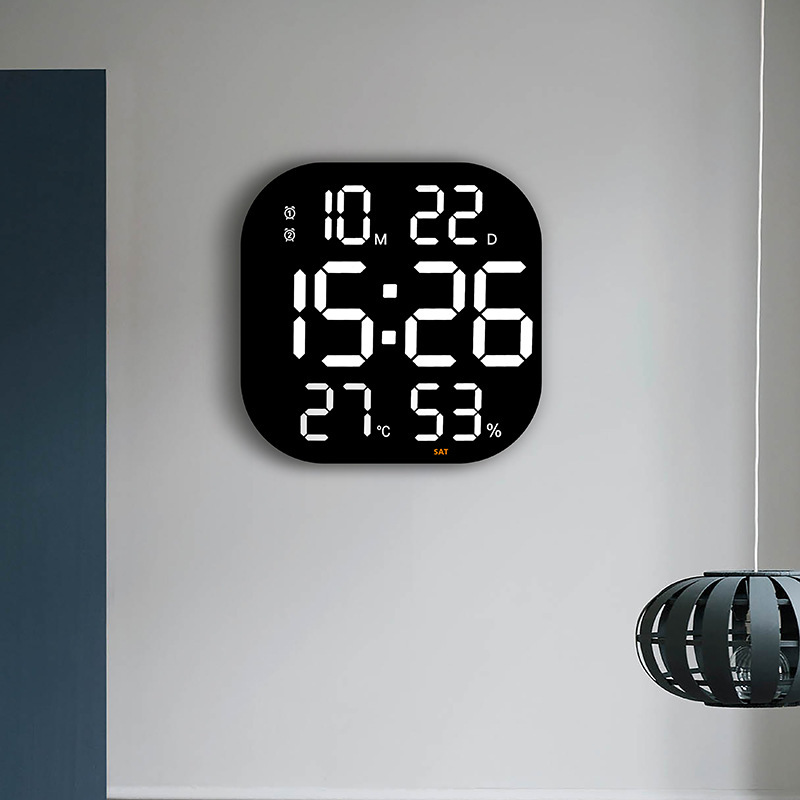 Wall clock Creative large electronic clock living room countdown timer Gym wall clock led acrylic decoration