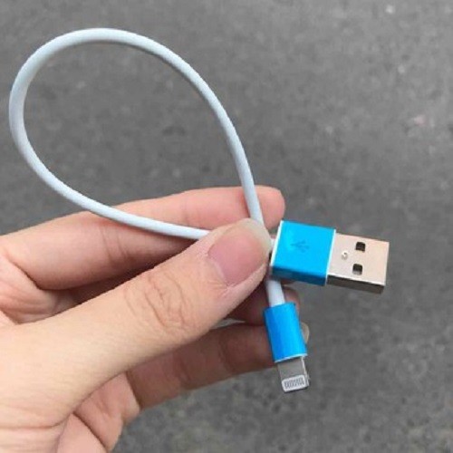 Cáp sạc ngắn 20cm dòng MICRO USB , IPHONE , TYPE -C Cho cục sạc dự phòng dây dù, Siêu Bền, Rất Tiện