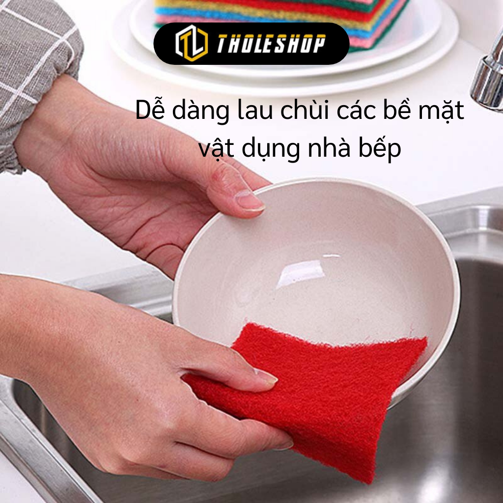 Combo 10 miếng bọt biển rửa chén - Cước rửa chén siêu sạch - Miếng cọ chén đĩa, chà nồi