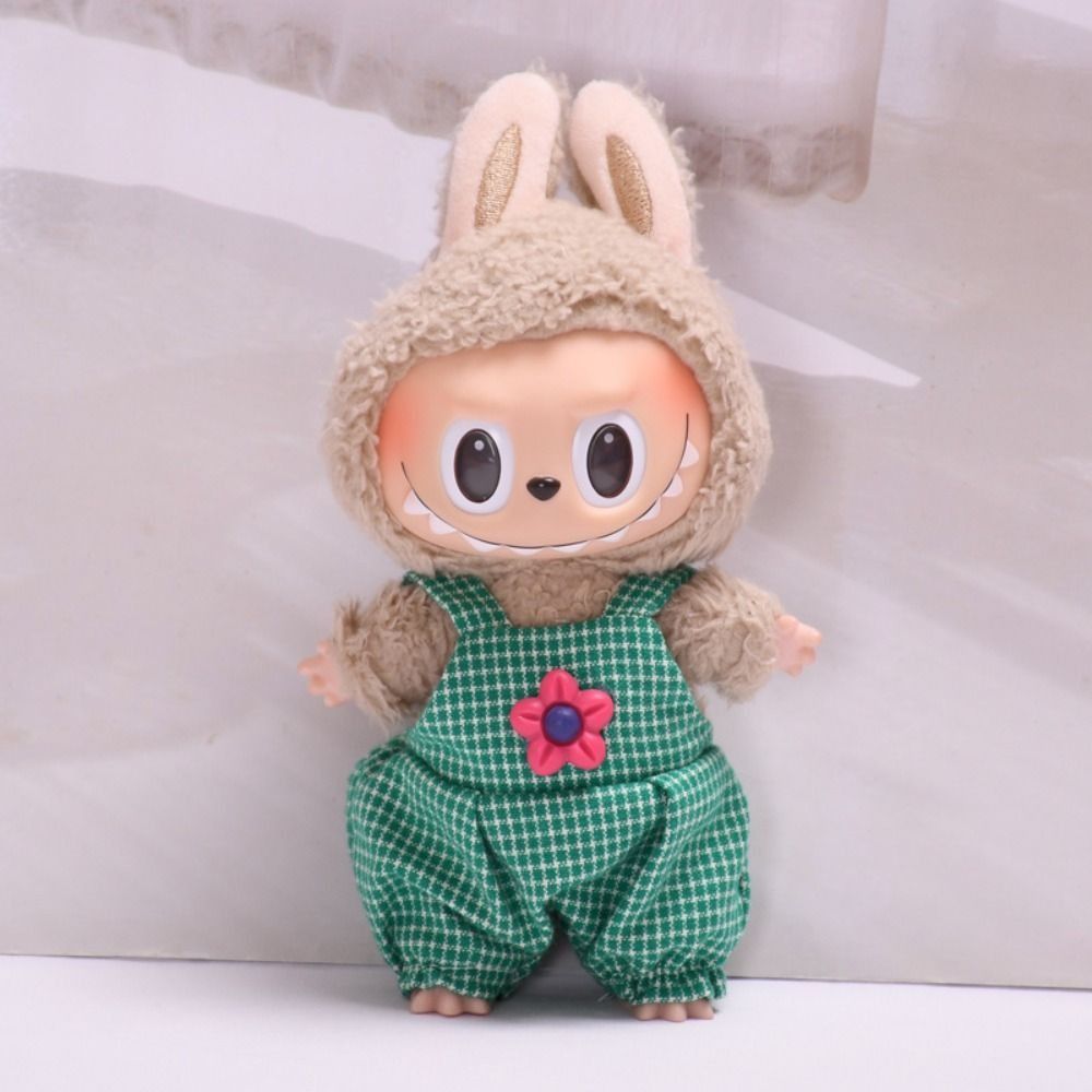 Bread Labubu Colorful Bread Head Cover Labubu Time Clothes Dress Set Suspender Pants ...