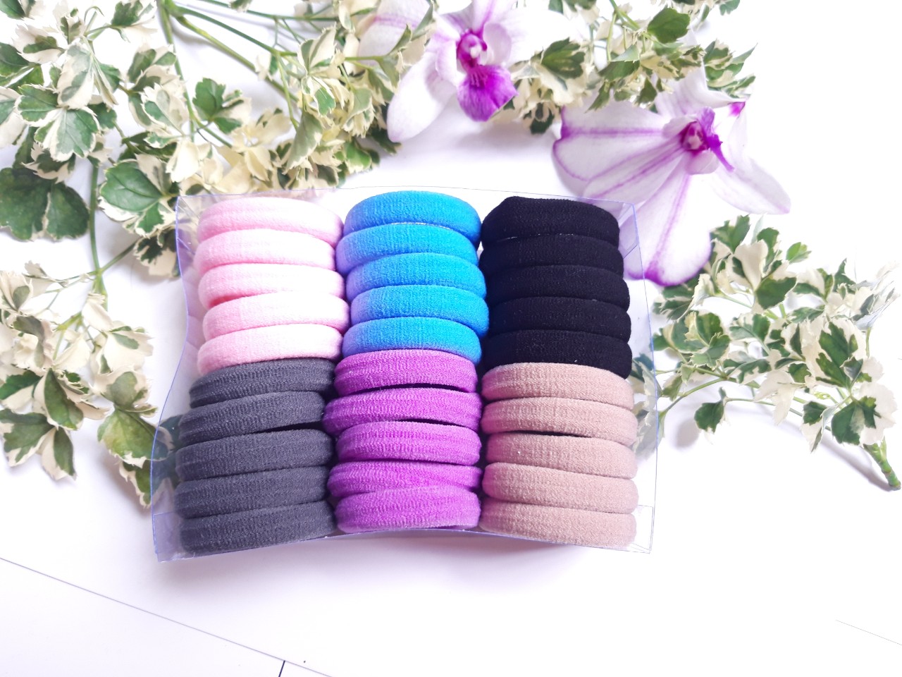 Hộp 30 cái cột thun cột tóc siêu chắc