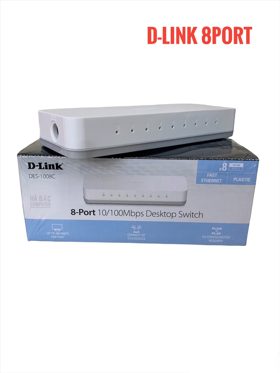 Bộ chia mạng 8 cổng d-link des-1008c - switch 8 port