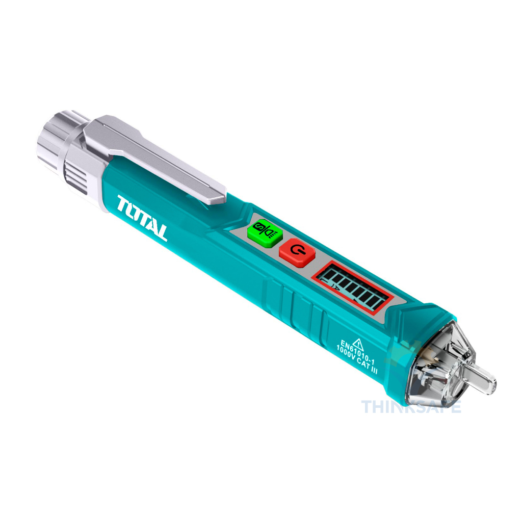 Bút thử điện cảm ứng ac 300v - 1000v total, dò không chạm, phân biệt dây nóng nguội, bút dò diện thông minh - thinksafe