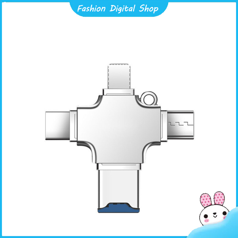 4 In 1 Card Reader Micro Card Adapter Usb 3.0 Micro Sd To Usb Card Reader Otg Adapter Compatible For Iphone