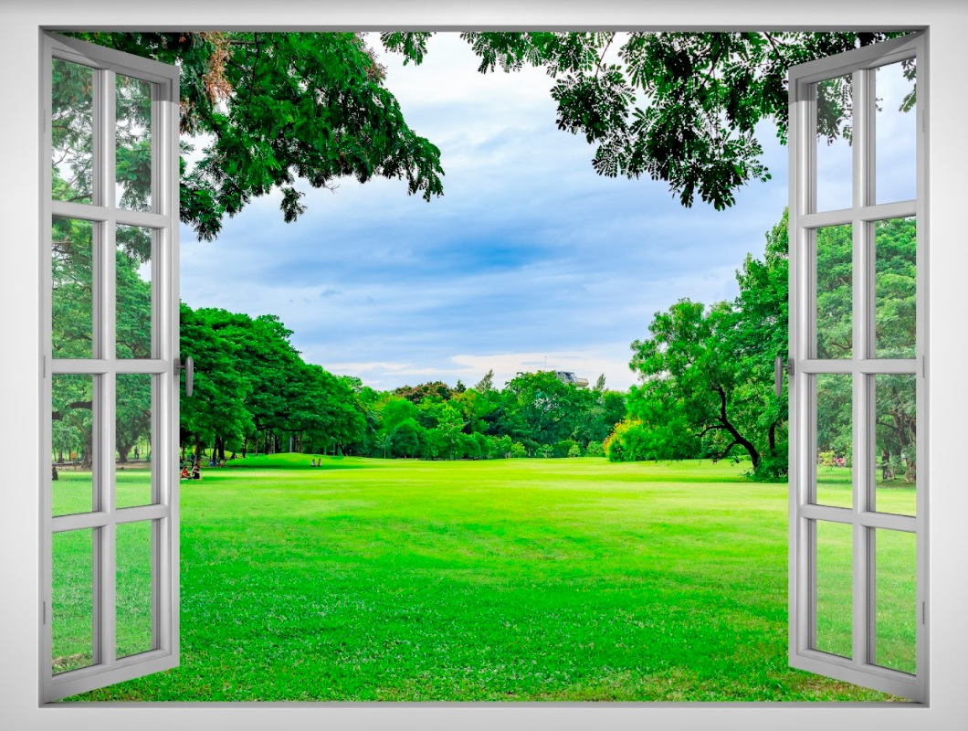 Tranh dán tường cửa sổ 3D cảnh đẹp thiên nhiên VTC VT0160