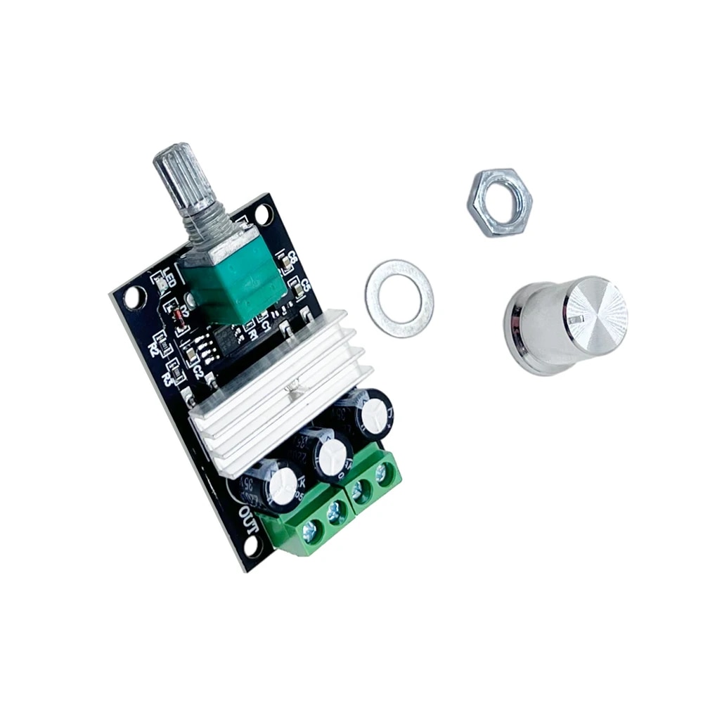 DC 6V 12V 24V 28V 3A 80W DC Motor Speed Controller PWM Adjustable Variable Speed Switch DC Motor Driver