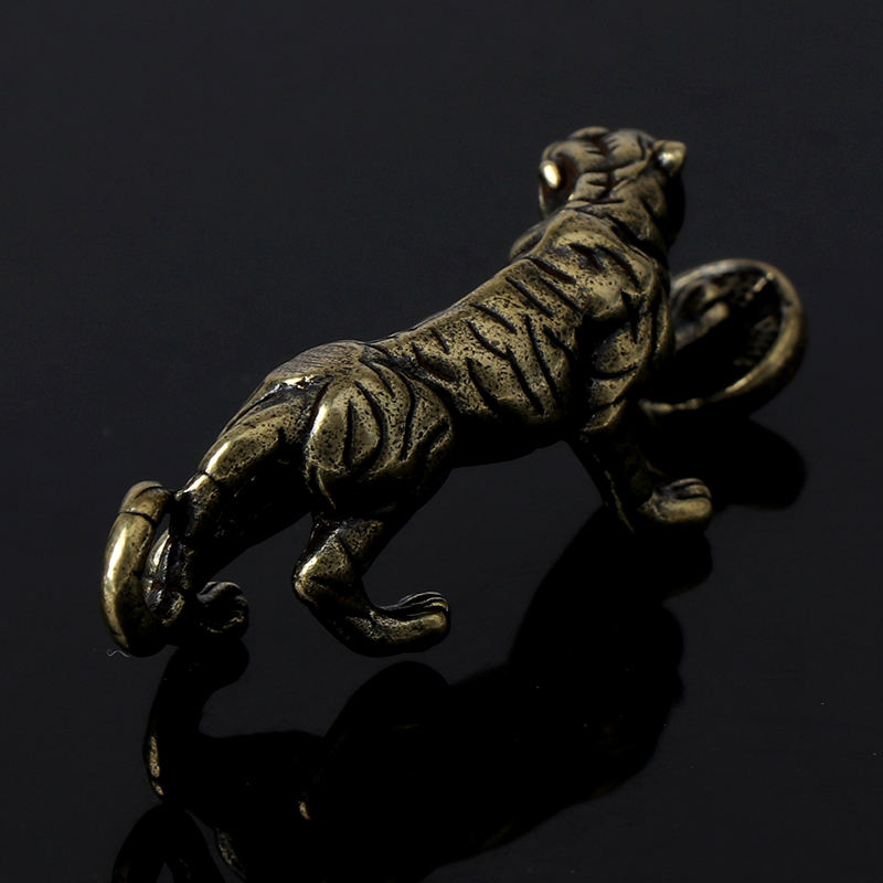 Buy 2 get 2% Brass Tiger Statue Ornament Chinese Zodiac Tiger Office Desk Decoration Pendant