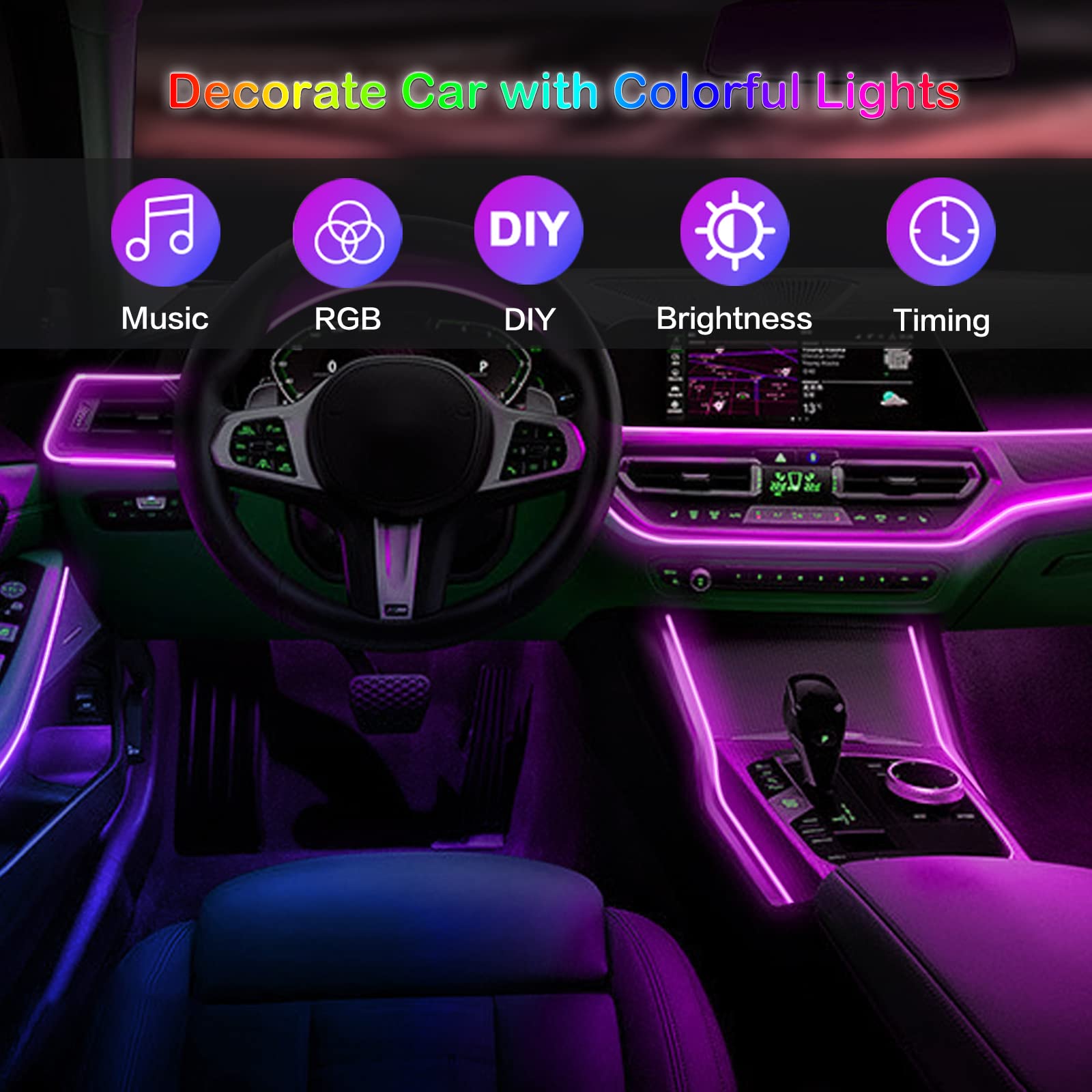 NEW%20%E3%80%90Innovative%20design%E3%80%91Led%20Car%20Interior%20Ambient%20Strip%20Lights%20Rgb%20Fiber%20Optic%20Atmosphere%20Neon%20Lighting%20Kit%20W/%20App%20Remote%20Control%20Auto%20Decorative%20Lamps%20-%20Image%204