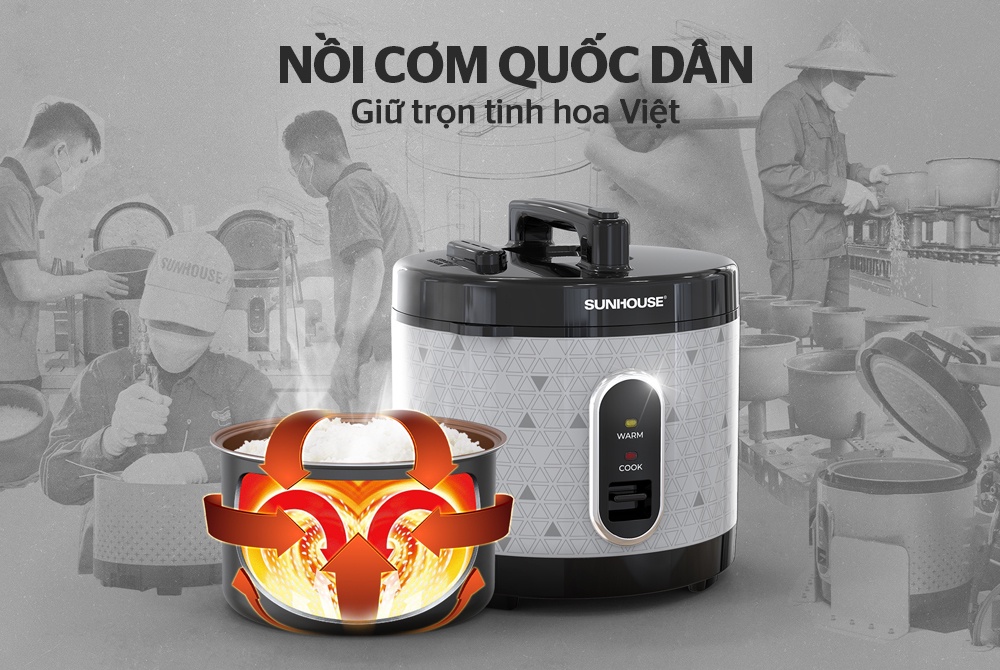 Nồi cơm điện 3l Sunhouse SHD8306