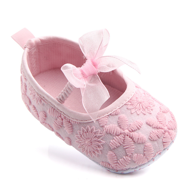 Vớ bé gái dễ thương giày trẻ sơ sinh chống trượt đế mềm thoải mái thắt nơ - ảnh sản phẩm 5