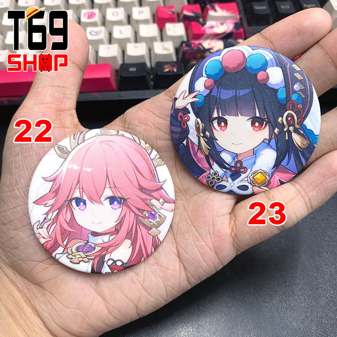 [33 mẫu] Huy hiệu game Genshin Impact (Size 5.8cm) [T69 Shop]