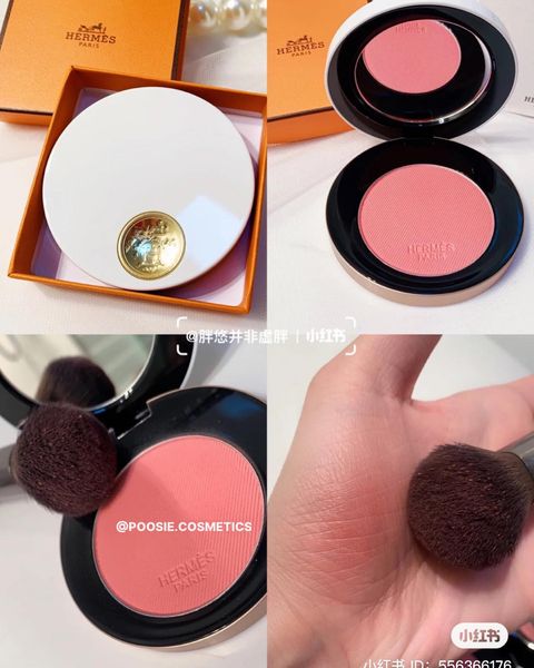 Phấn Má Hồng Rose Hermes Silky Blush Powder