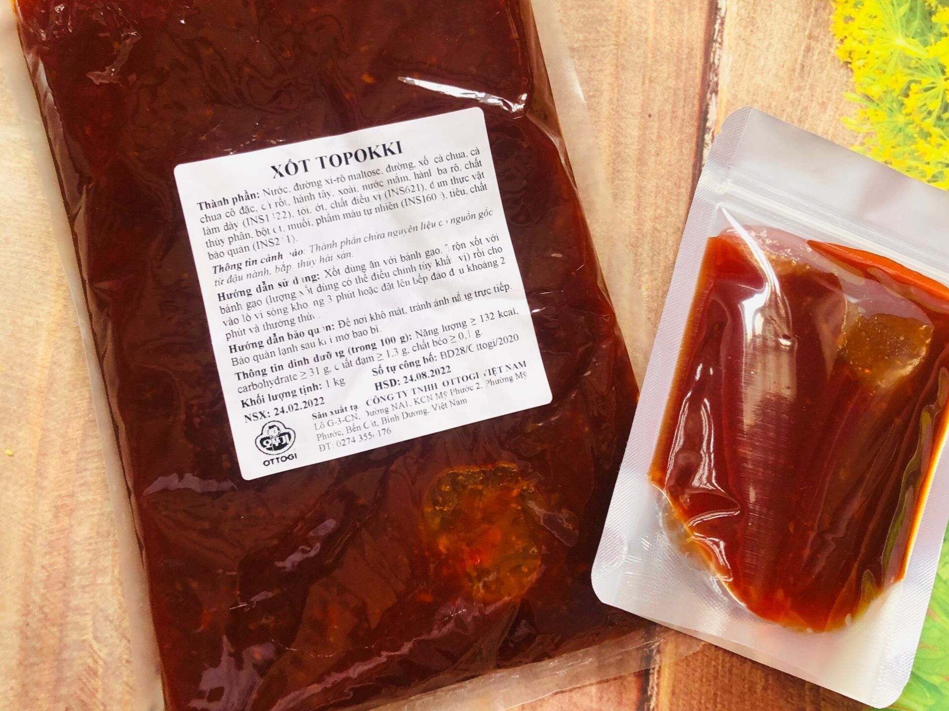Xốt Bánh Gạo Topokki Ottogi Vị cay Ngọt 100g--500g - doanvat_hangduong