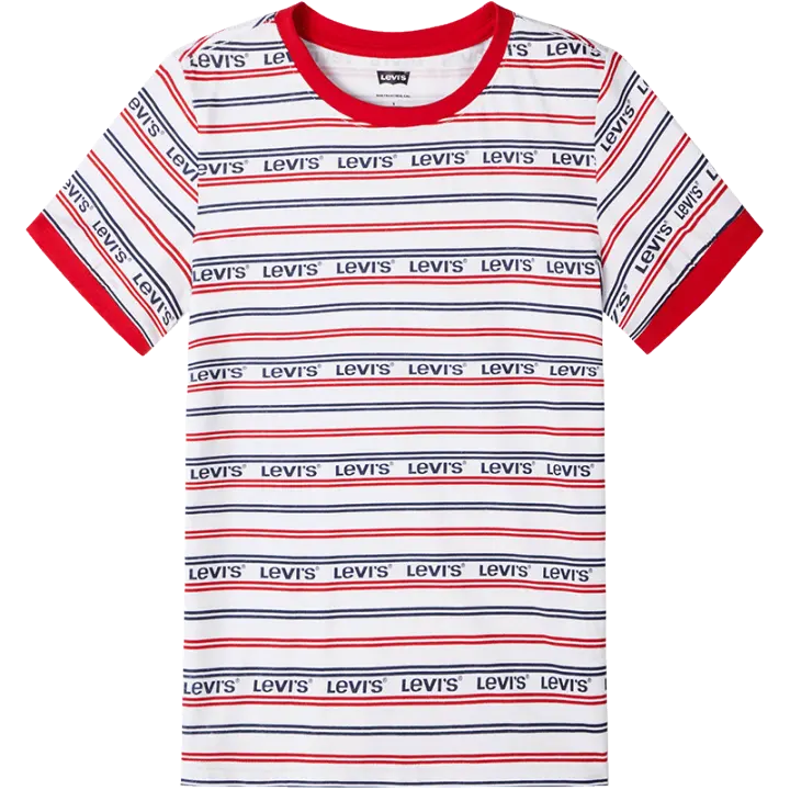 shirt Striped Logo Comfortable Fashion 