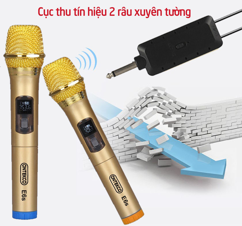 Micro Không dây Cao cấp Ontek E6S Karaoke