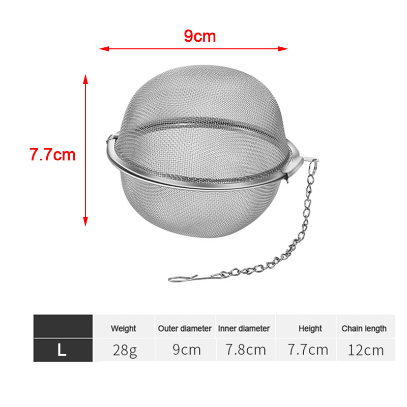 Stainless Tea Infuser Sphere Locking Spice Tea Ball Strainer MeshTea Filter Tool